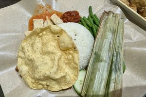 Nasi lemak (without egg) #Veganuary at Veggie House 一芳 - HarbourFront in Central Singapore