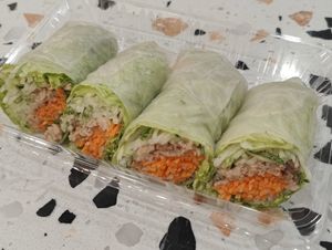 Spring roll at Veggie House 一芳 - HarbourFront in Central Singapore