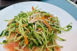 Dou miao with mushrooms   at Veggie House 一芳 - HarbourFront in Central Singapore