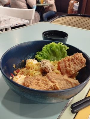 Dry Mee Pok!  at Veggie House 一芳 - HarbourFront in Central Singapore