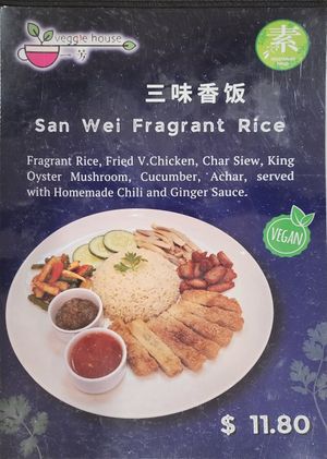 Menu book at Veggie House 一芳 - HarbourFront in Central Singapore