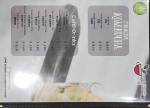 Drink menu at Veggie House 一芳 - HarbourFront in Central Singapore