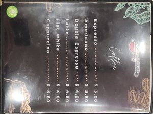 Coffee menu at Veggie House 一芳 - HarbourFront in Central Singapore