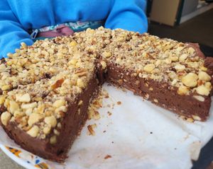 Nutty chocolate vegan moouse at Wild Flower Cafe  in Kilkenny