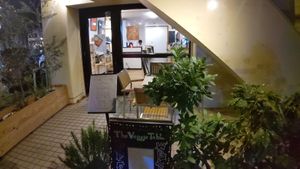 Entrance (night) at The Veggie Table in Sendai