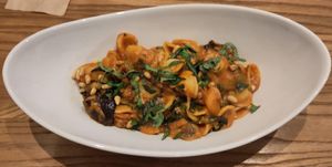 The pasta (orecchiette) dish. at The Veggie Table in Sendai