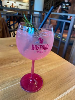 Rosey’s watermelon cocktail: quite nice, but sweet at Hudson in Almere