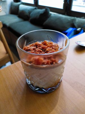 Banana cream on crunchy caramel at Bloom Sushi - Batignolles  in Paris