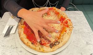 Pizza vegan and Gluten free. The best gluten free dough 🍕  at L'Antica Pizzeria Da Michele in Amsterdam