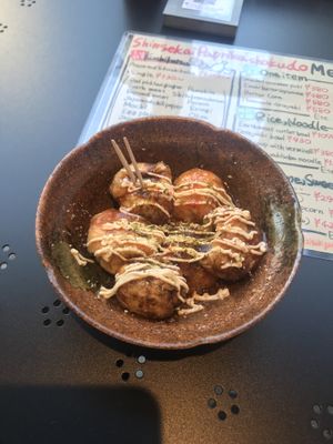 Takoyaki  at Shinsekai Paprika Shokudo Vegan in Osaka