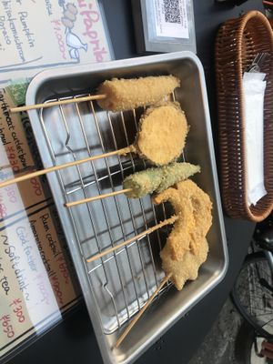 Skewer ones  at Shinsekai Paprika Shokudo Vegan in Osaka