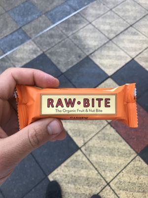 Cashew bar I got on the way out. Was alright  at Shinsekai Paprika Shokudo Vegan in Osaka