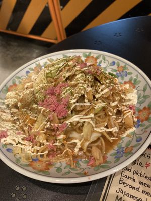 Yakisoba  at Shinsekai Paprika Shokudo Vegan in Osaka