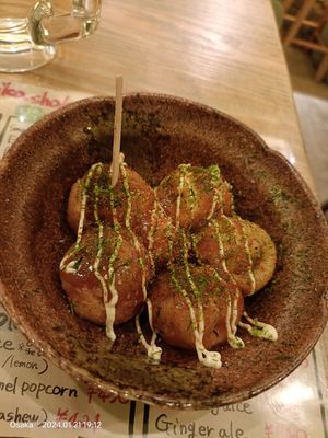 Vegan Takoyaki at Shinsekai Paprika Shokudo Vegan in Osaka