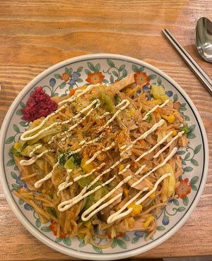 Vegan Yakisoba  at Shinsekai Paprika Shokudo Vegan in Osaka