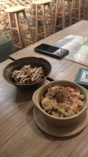Takoyaki at Shinsekai Paprika Shokudo Vegan in Osaka