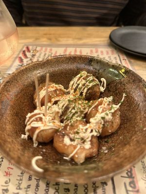 Takoyakii  at Shinsekai Paprika Shokudo Vegan in Osaka