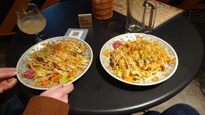 yakisoba at Shinsekai Paprika Shokudo Vegan in Osaka