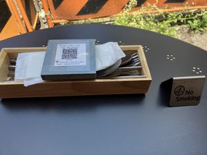 QR code order system (quick and easy)  at Shinsekai Paprika Shokudo Vegan in Osaka