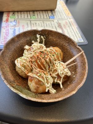 Takoyaki  at Shinsekai Paprika Shokudo Vegan in Osaka