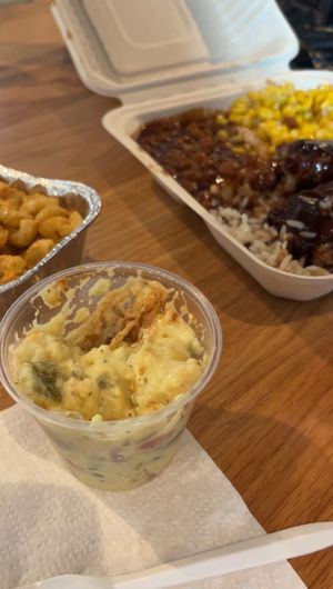 Vegan potato salad at Taste Of Vegan Soul in Charlotte