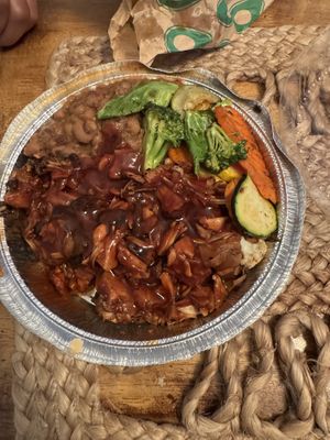 BBQ jackfruitt  at Taste Of Vegan Soul in Charlotte