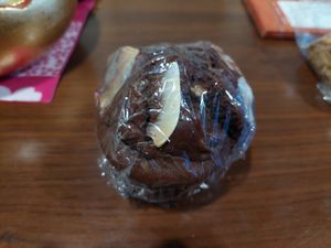 Chocolate and coconut muffin at Midoriya in Kanazawa