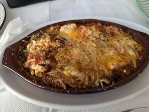 Eggplant at Taverna Mezedofolia in Crete
