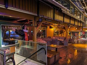 Storefront at La Famiglia in Tromsoe