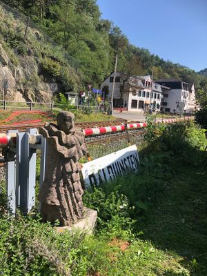 View from the terrace at Kaffeehaus Stellwerk in Balduinstein
