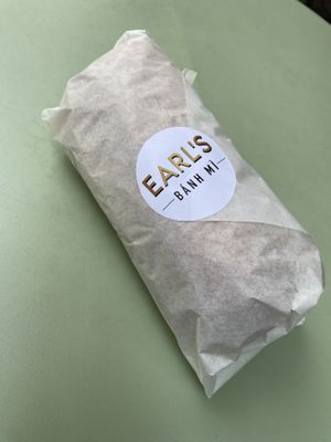 Mixed vegan and kimchi special banh mi  at Earl's Sandwiches in Brighton