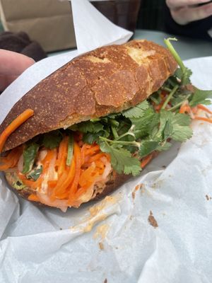 SPICY MISO AUBERGINE & KIMCHI BÁNH MÌ  at Earl's Sandwiches in Brighton