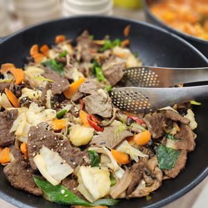 Korean bean bulgogi at VEGANCHAN in Seoul