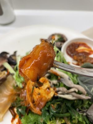 Tteokbokki on the sweet side   at VEGANCHAN in Seoul