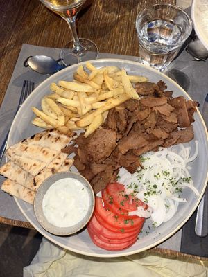 Vegan gyros (massive portion)  at Casa Cook Rhodes in Rhodes