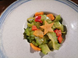 one of the dishes (I forgot to take pics of the other ones) at San Shan Shu Yan - 三山小筑素食茶餐厅 in Lanzhou