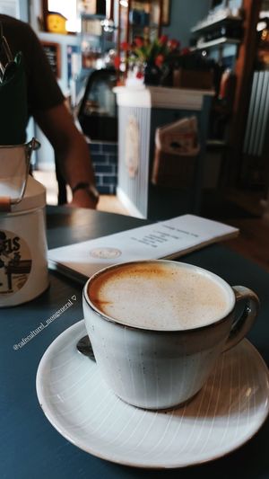 Oat cappuccino at Mon Général Café Culturel in Neustadt