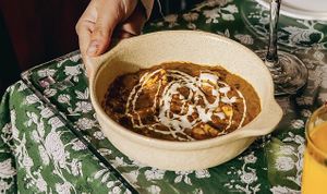 Palak tofu  at A Tabanca in Lisbon