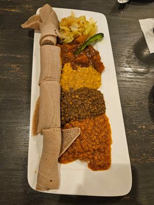 Vegetarian Plate- Small at Ethiopiques in Johns Creek
