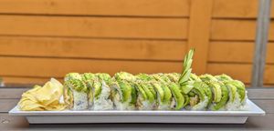 Tofu Roll (front) and Super Veggie Roll (back) at Ricky's Sushi in Portland