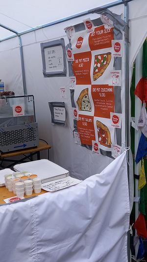veganmania 2024: planty pizza at Vegane Gesellschaft Österreich in Vienna