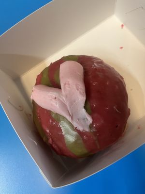 Matcha and strawberry, so good!  at Round Kamppi Café in Helsinki