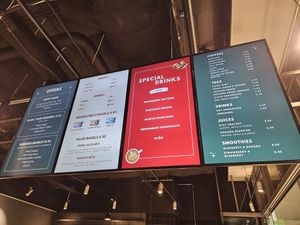 Menu January 2024 at Round Kamppi Café in Helsinki