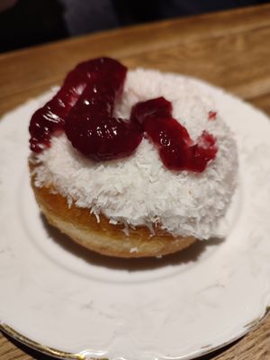 raspberry coconut at Round Kamppi Café in Helsinki