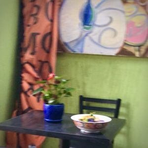 Colorful interior shot…sorry it’s a bit blurry!   at Harmoni Foods in Honokaa