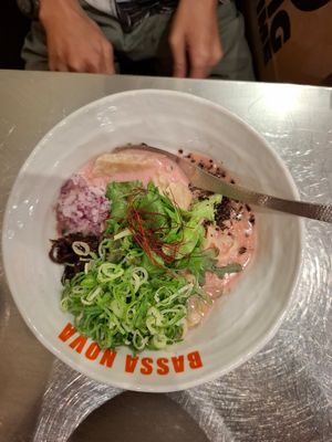 Beetroot Ramen at Bassanova Kyoto in Kyoto