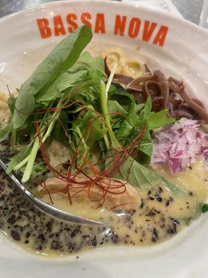 Vegan Thai green ramen   at Bassanova Kyoto in Kyoto