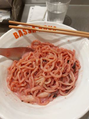 Bigger portion than it lookes like before mixing at Bassanova Kyoto in Kyoto