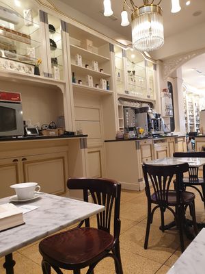 Inside at Cafe Kreutzkamm in Munich