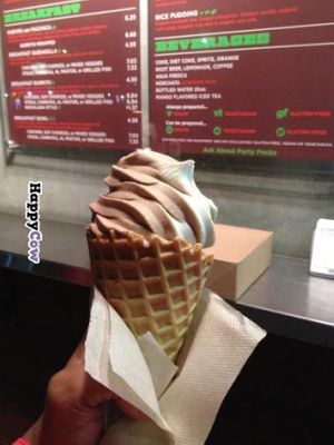 AMAZINGly delicious vegan soft serve! at Hugo's Tacos - Atwater Village in Los Angeles